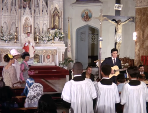 Remember that time when Elvis sang at Mass?