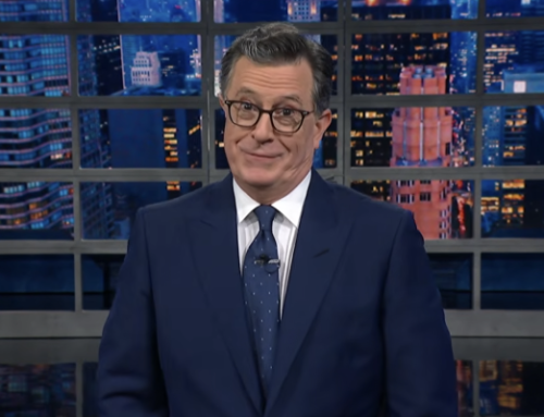 Seriously: In his last monologue, Stephen Colbert cracked a deacon joke